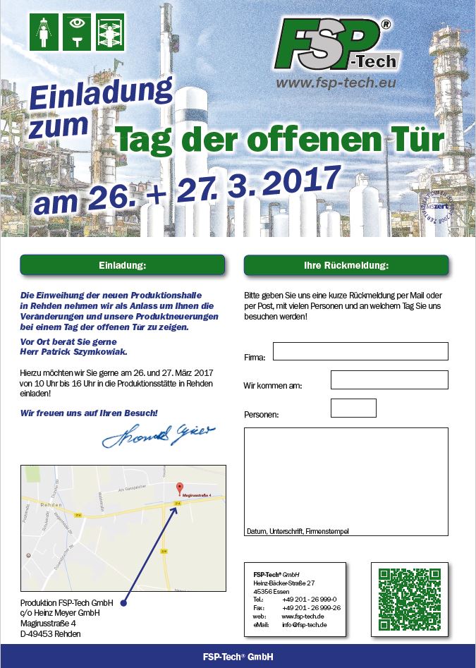 Einladung Tag der offenen Tür